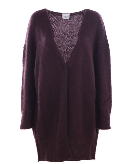 Long cardigan without buttons ALYSI | 259430A9054MELOGRANO