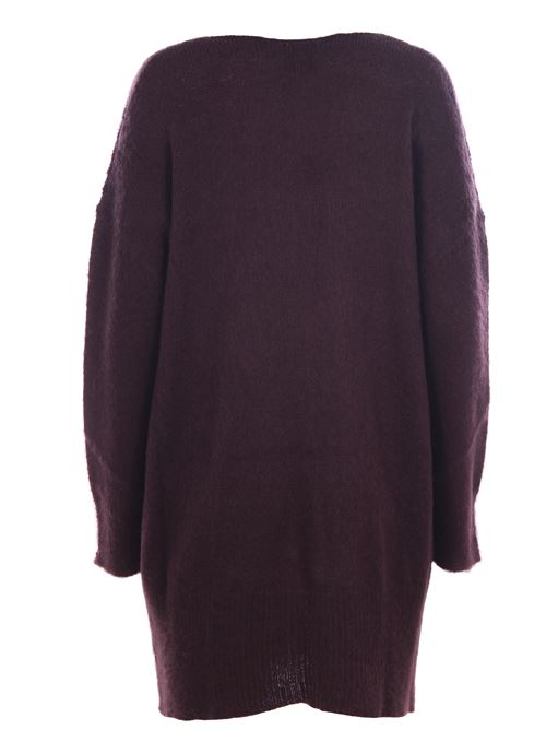 Long cardigan without buttons ALYSI | 259430A9054MELOGRANO
