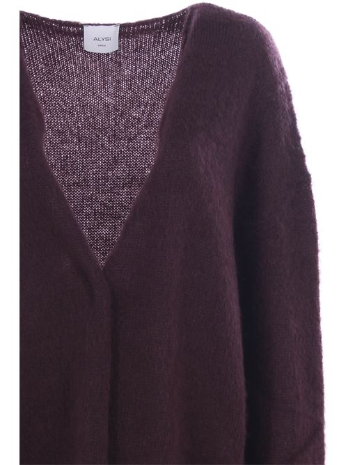 Long cardigan without buttons ALYSI | 259430A9054MELOGRANO