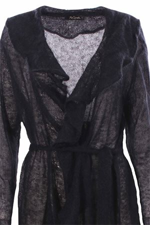 Long cardigan with ruffles MESDEMOISELLES | 20WMINAUDEBLACK
