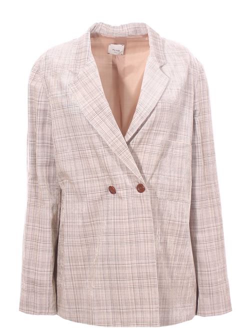 double breasted checked jacket ALYSI | 152801A2005CARTA