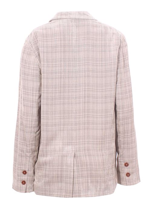 double breasted checked jacket ALYSI | 152801A2005CARTA