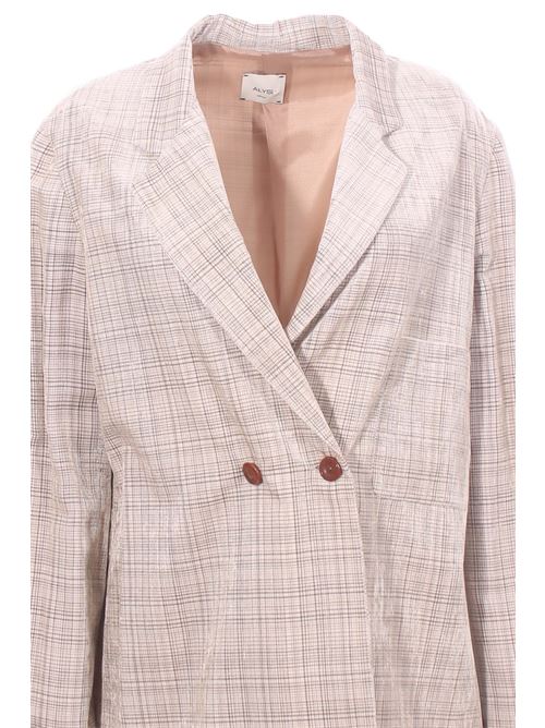 double breasted checked jacket ALYSI | 152801A2005CARTA