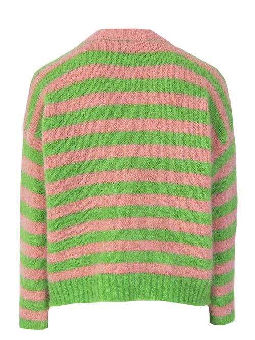 mohair crew neck ALYSI | 253420A3051PEACH/LIME