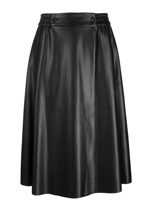 Faux leather wrap skirt NUDE | 110303109