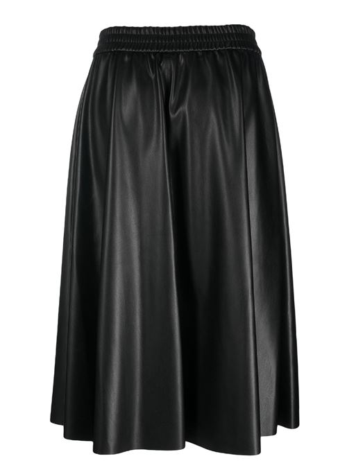 Faux leather wrap skirt NUDE | 110303109