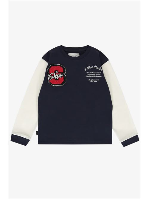 t-shirt in cotone bicolor SHOE | TATTON0612-MNAVOFF