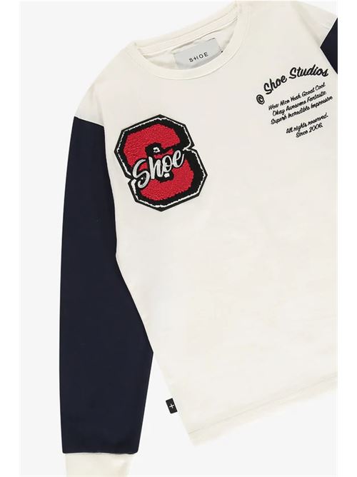 cotton t-shirt SHOE | TATTON0612-MOFFNAVY