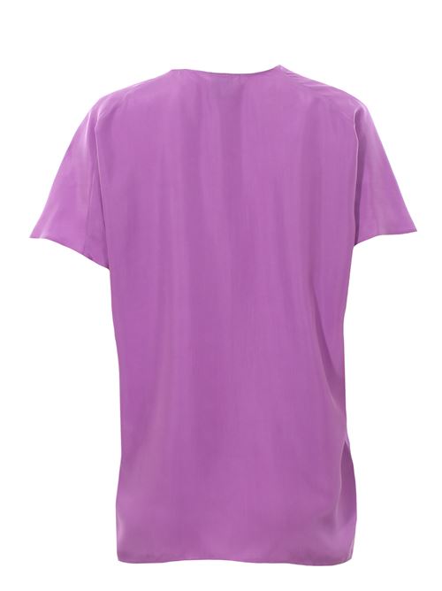 silk blouse v-neck ALYSI | 104209P4037ORCHIDEA