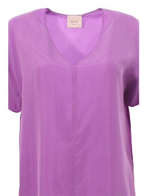 silk blouse v-neck ALYSI | 104209P4037ORCHIDEA