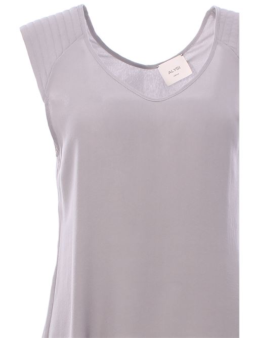 silk blouse v-neck ALYSI | 104224P4025CENERE