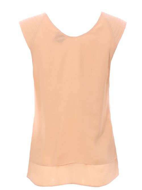 silk blouse v-neck ALYSI | 104224P4025SKIN