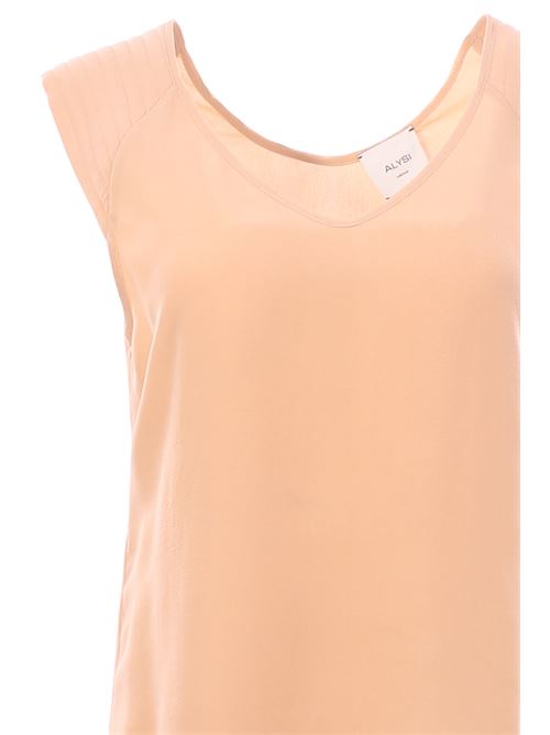 silk blouse v-neck ALYSI | 104224P4025SKIN