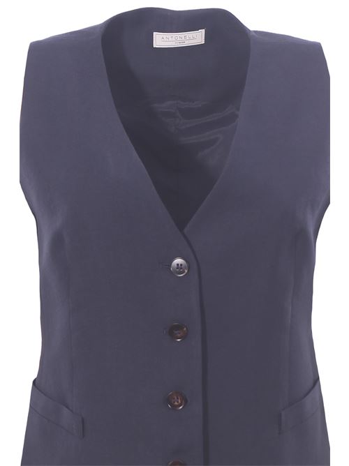 Linen and viscose waistcoat ANTONELLI | FLAMINGOL3451T935C812