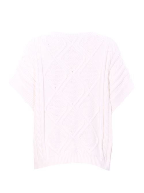 Cotton crew neck with braided workmanship ANTONELLI | PRUGNOLO41244LT01795C1000