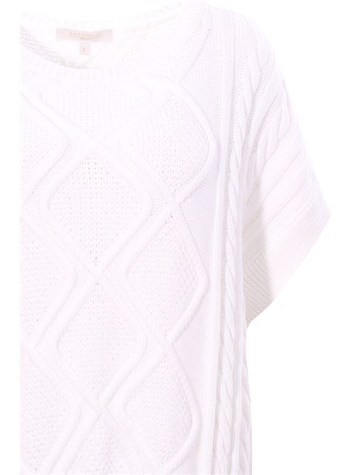 Cotton crew neck with braided workmanship ANTONELLI | PRUGNOLO41244LT01795C1000
