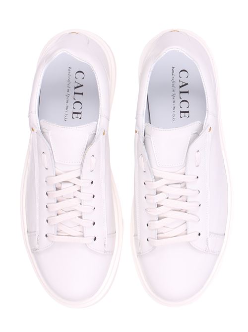 leather sneakers CALCE | X1907MAGNUNBLANCOT10