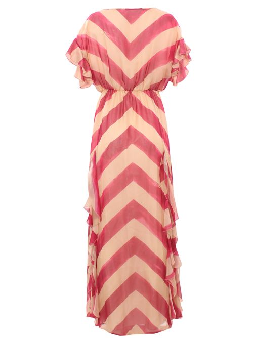 long chiffon silk dress CRIDA | PIZZICALONGDRESST006C001/059