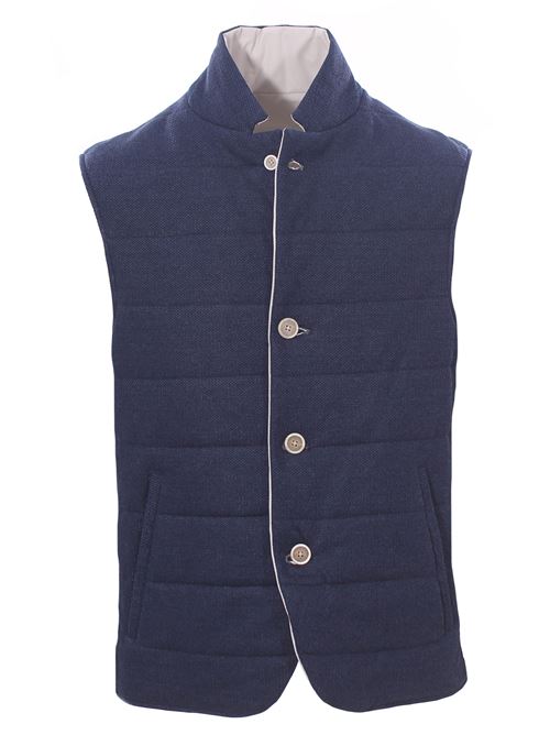 gilet reversibile in lino e cotone ELEVENTY | I75GILE02-TES0I21911-02