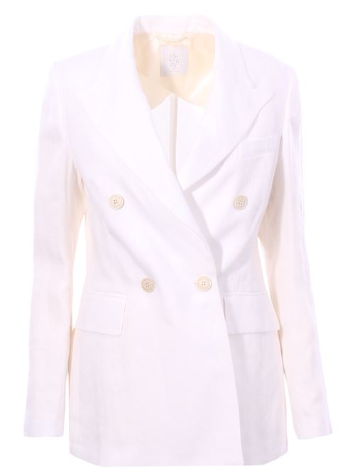 long double breasted linen jacket ELEVENTY | I80GIAF02TES0I13901