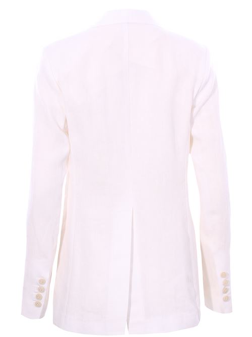 long double breasted linen jacket ELEVENTY | I80GIAF02TES0I13901