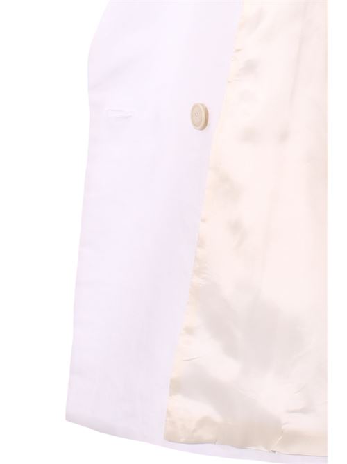 long double breasted linen jacket ELEVENTY | I80GIAF02TES0I13901