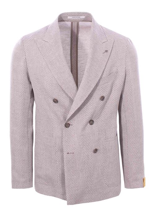 Linen and cotton darrel jacket TAGLIATORE | G-DARREL20K770155EC979