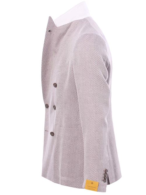 Linen and cotton darrel jacket TAGLIATORE | G-DARREL20K770155EC979