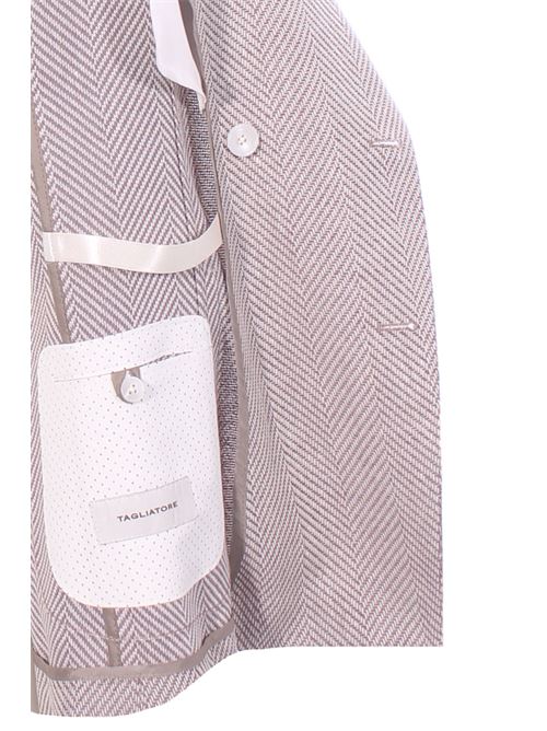 Linen and cotton darrel jacket TAGLIATORE | G-DARREL20K770155EC979