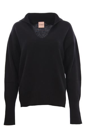 Cashmere and wool v-neck NUDE | 110100209