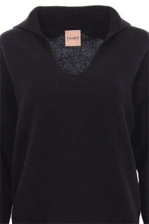 Cashmere and wool v-neck NUDE | 110100209