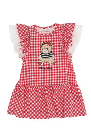 Abito con rouches in cotone stretch MONNALISA | 11990896010144