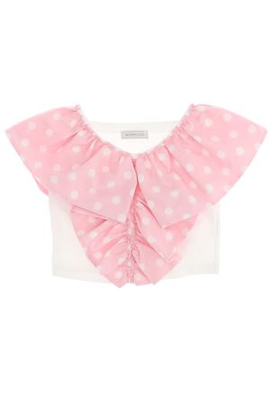 Top a pois con rouches MONNALISA | 17930096709101