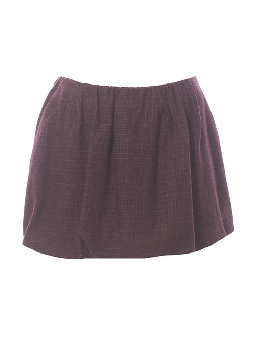 virgin wool micro check skirt ALYSI | 165002A5048UVA