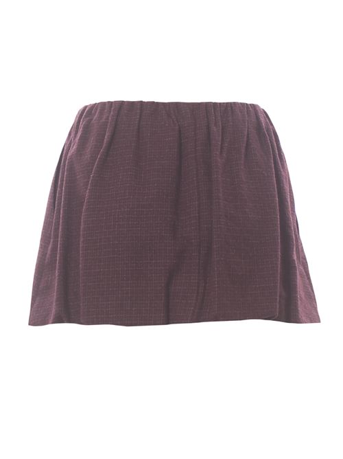 virgin wool micro check skirt ALYSI | 165002A5048UVA