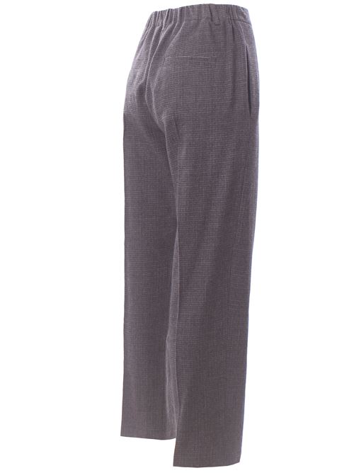 micro check wool pants ALYSI | 165123A5048ANTRACITE