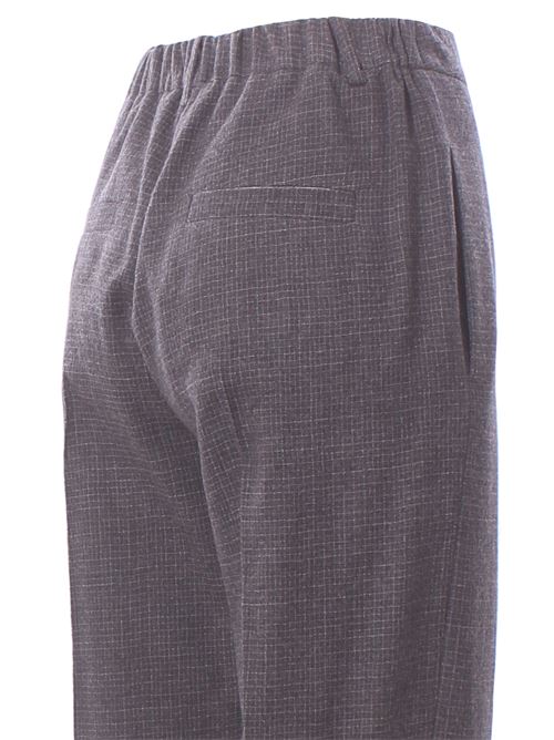 micro check wool pants ALYSI | 165123A5048ANTRACITE