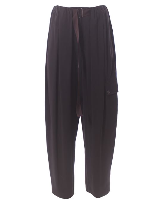 Pantalone cargo in cupro ALYSI | 165152A5228NERO