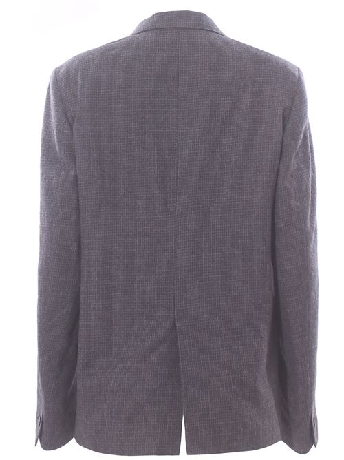 micro check virgin wool jacket ALYSI | 165804A5048ANTRACITE