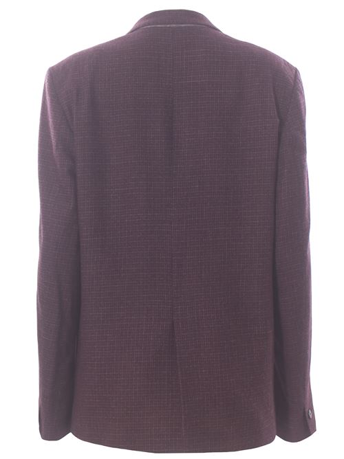 micro check virgin wool jacket ALYSI | 165804A5048UVA