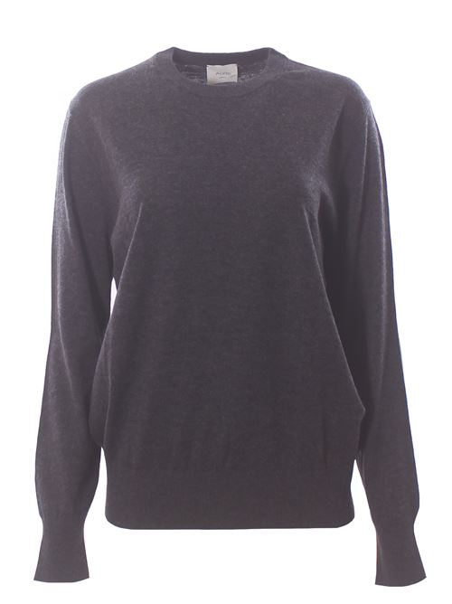 wool and cotton crew neck ALYSI | 265408A5038ANTRACITE