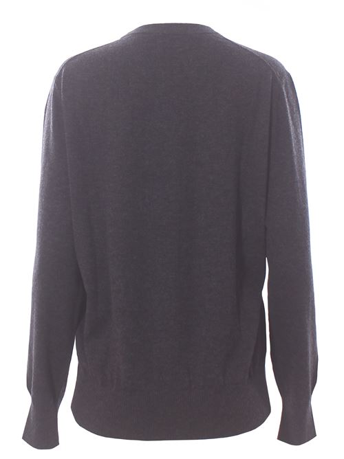 wool and cotton crew neck ALYSI | 265408A5038ANTRACITE