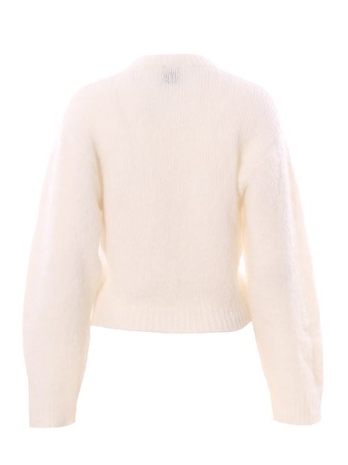 super mohair boxy crew neck ALYSI | 265437A5028LATTE
