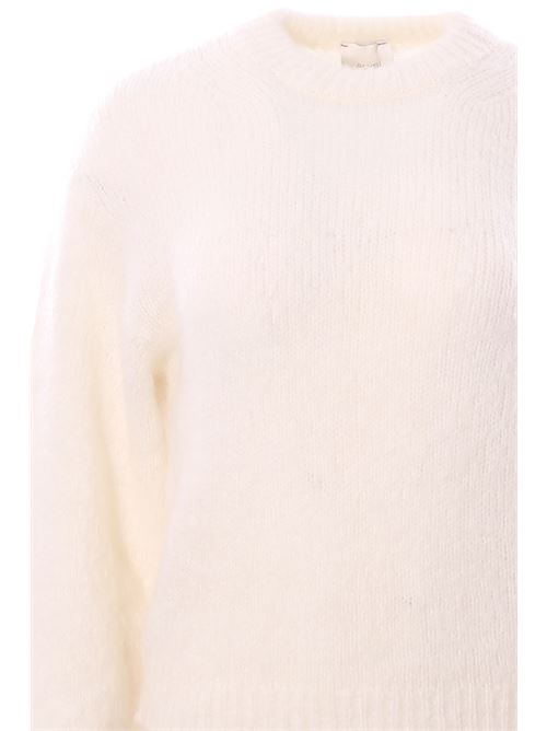 super mohair boxy crew neck ALYSI | 265437A5028LATTE
