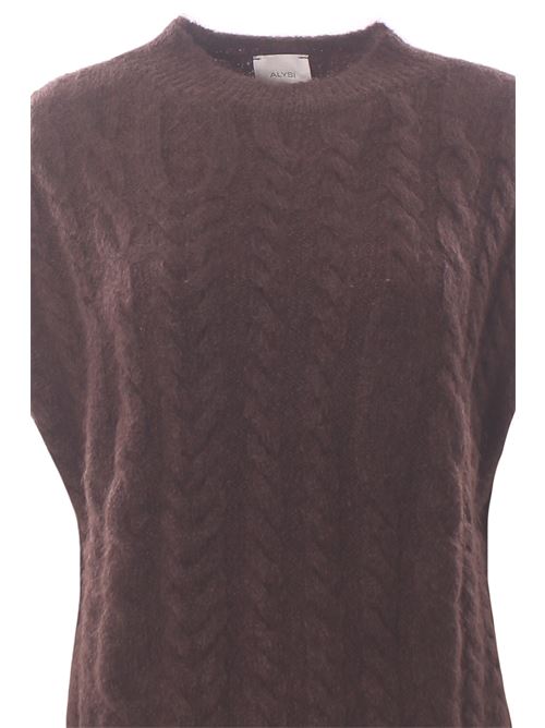 super mohair vest ALYSI | 265439A5028CHOCO