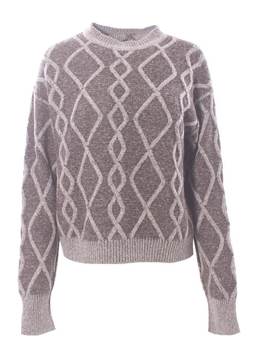 alpaca and cashmere crew neck ANTONELLI | CELSO41698PT40991CB3