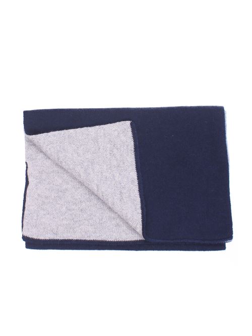 two-tone cashmere neck warmer BOYLE | 98BGRIGISSIMO-NOTTURNO