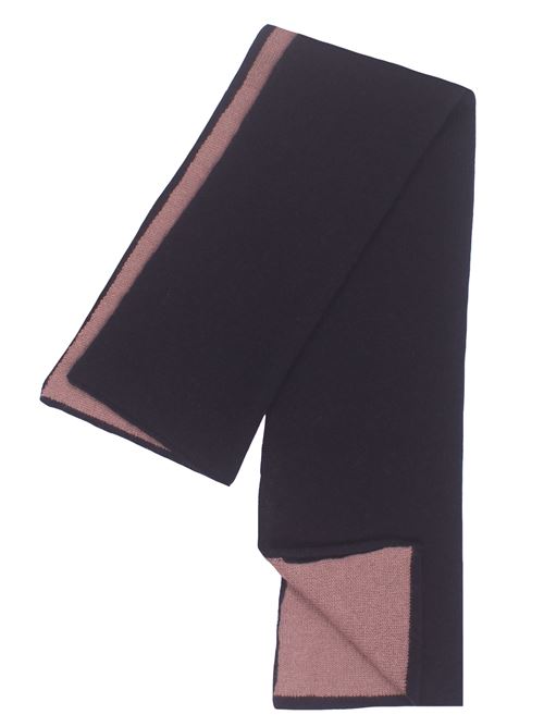 two-tone cashmere neck warmer BOYLE | 98BMARINE-PANERA