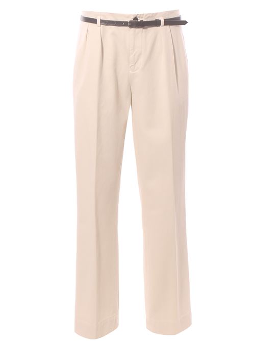 cotton pants with belt BRIGLIA | VILLENEUVEGW40012100130