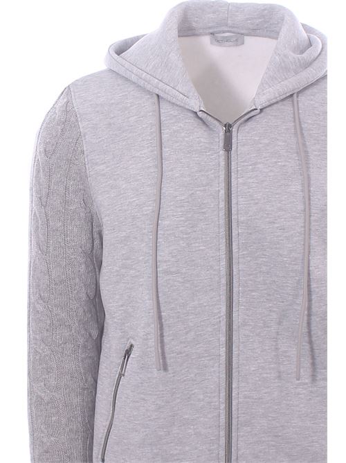 bimaterial sweatshirt with hood DETWELVE | CU-700-Z3